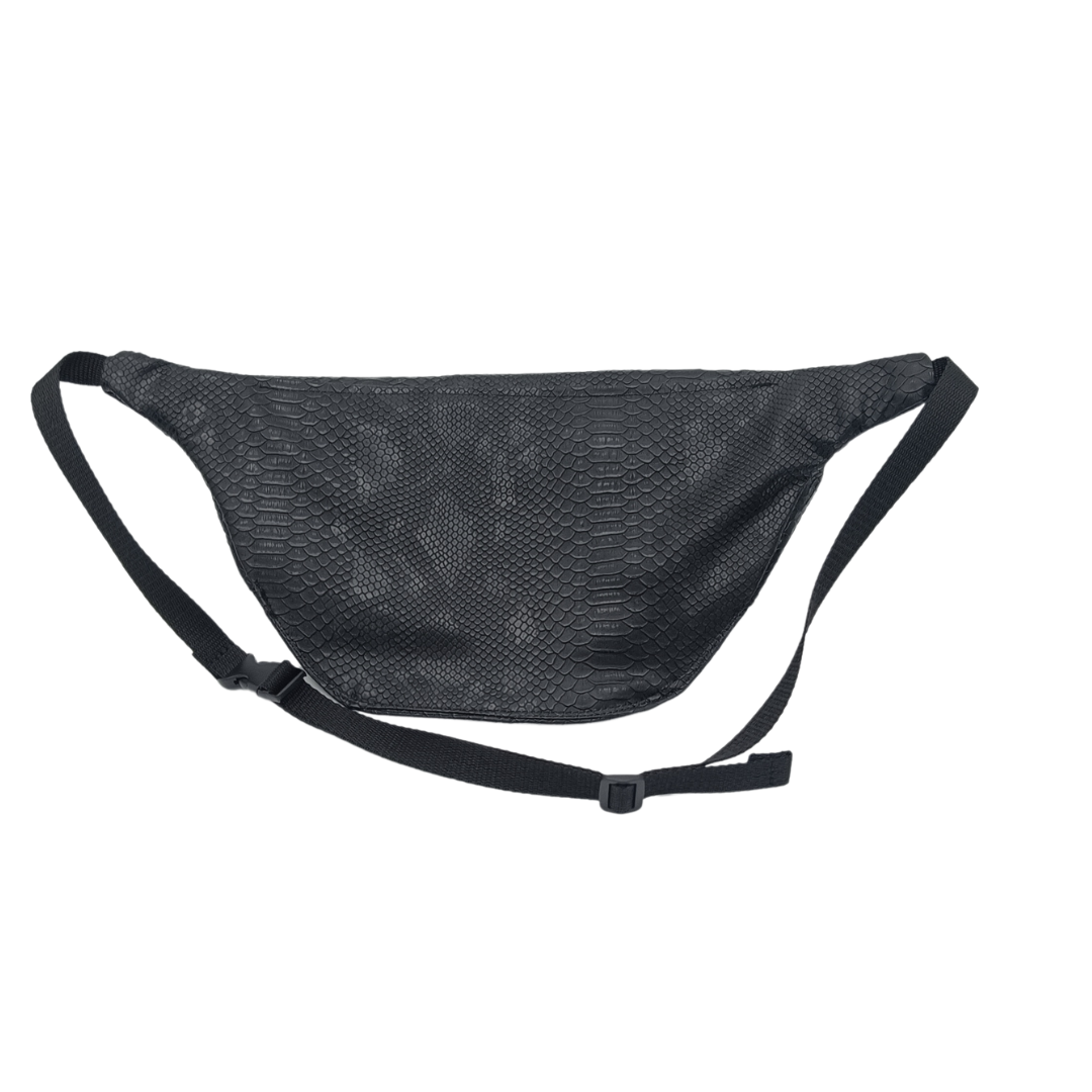 Black Snake - Keresztpántos sokzsebes női oldaltáska övtáska