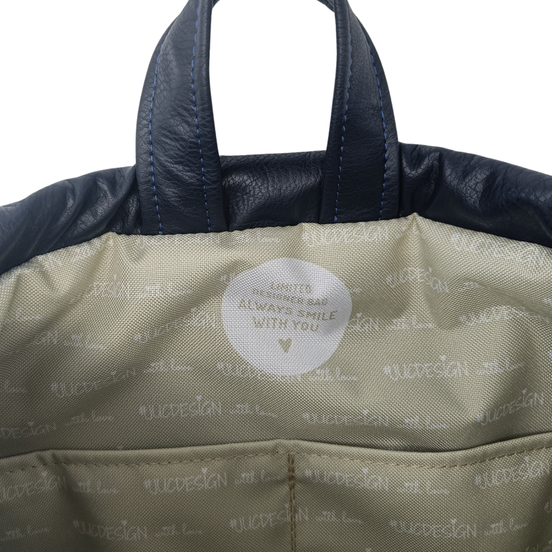 Navy Blue Bird - Kézműves Egyedi Designer Női Táska