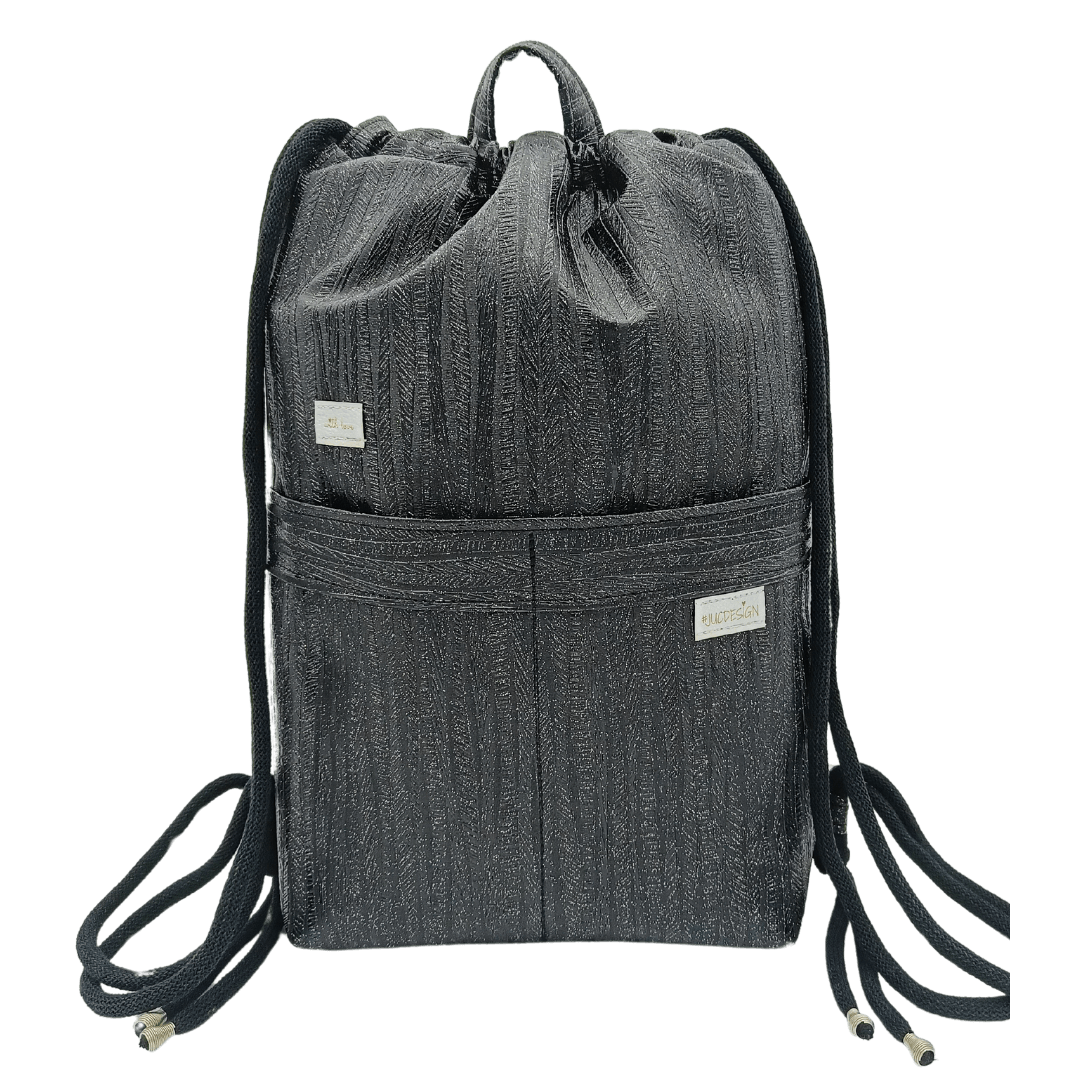 Black Lava Silver Shine - Kézműves Egyedi Designer Női Táska