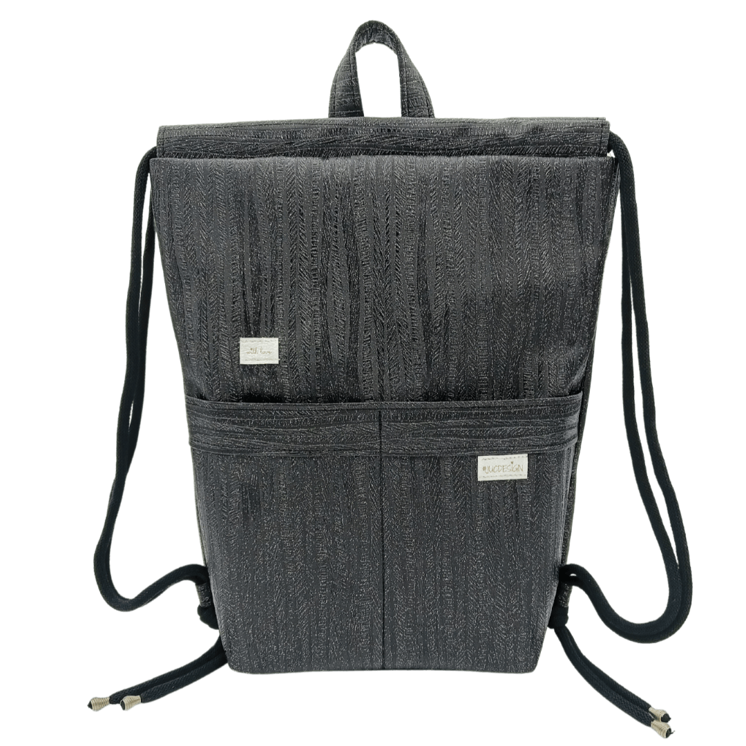 Black Lava Silver Shine - Kézműves Egyedi Designer Női Táska