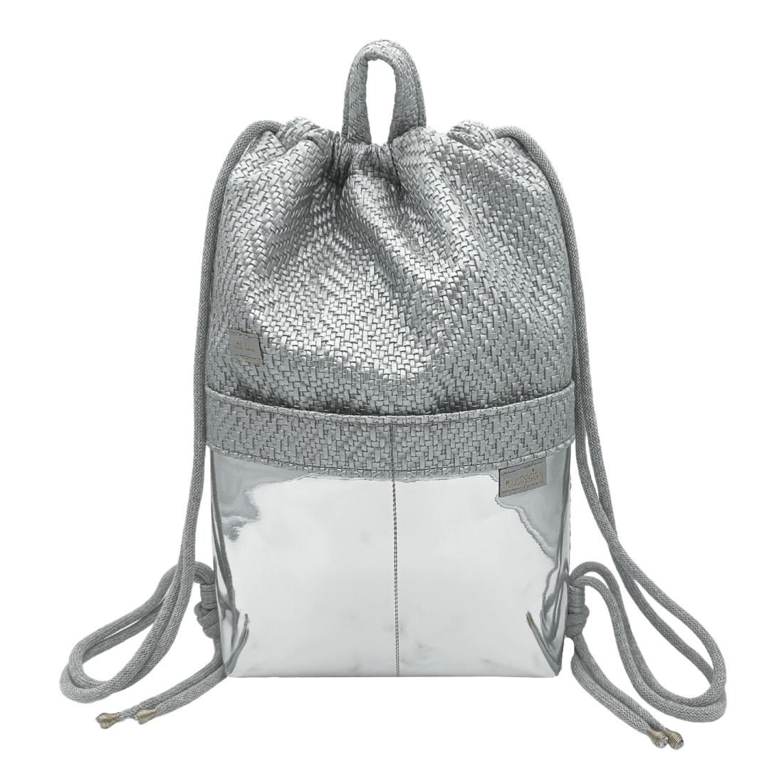 Silver Braided Mirror - Kézműves Egyedi Designer Női Táska