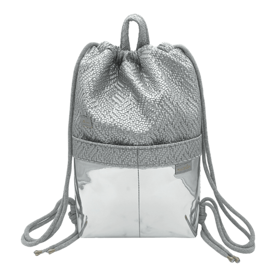 Silver Braided Mirror - Kézműves Egyedi Designer Női Táska