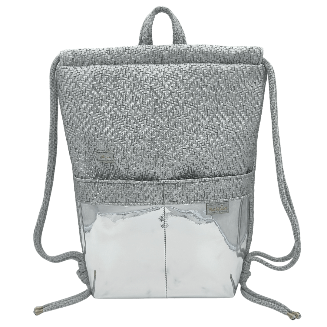 Silver Braided Mirror - Kézműves Egyedi Designer Női Táska