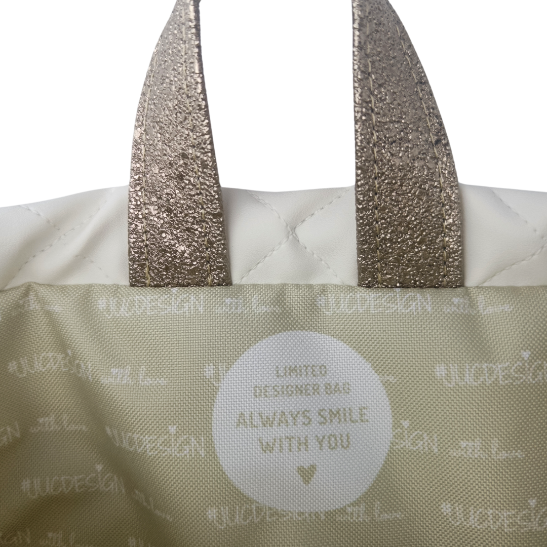 Funny Cats Bronze Shine - Kézműves Egyedi Designer Női Táska