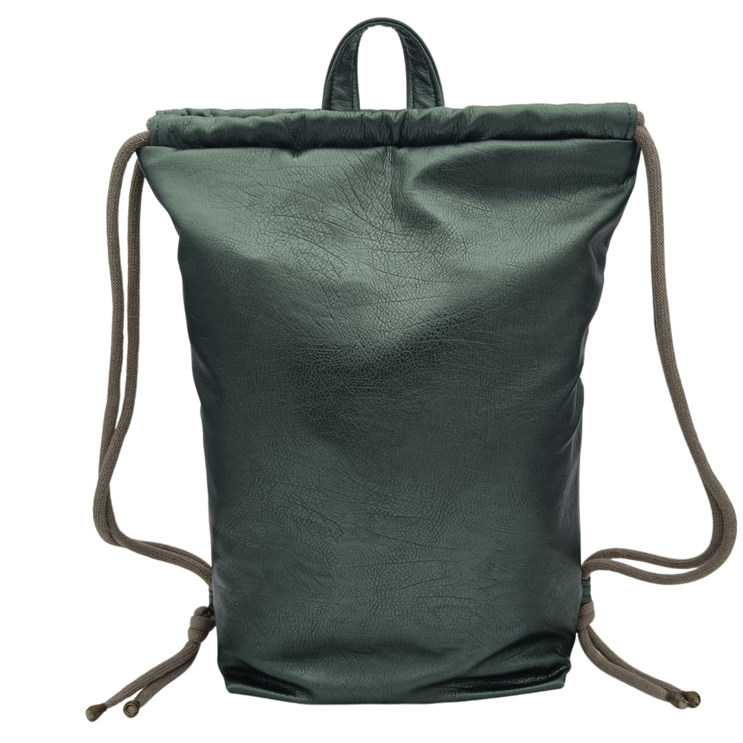 Golden Leaves With Olive - Kézműves Egyedi Designer Női Táska