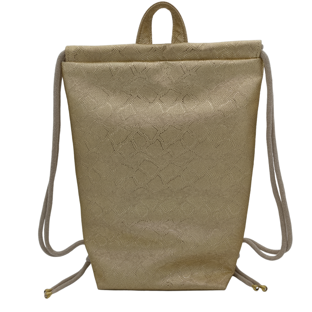 Golden Mirror Metallic Snake - Kézműves Egyedi Designer Női Táska