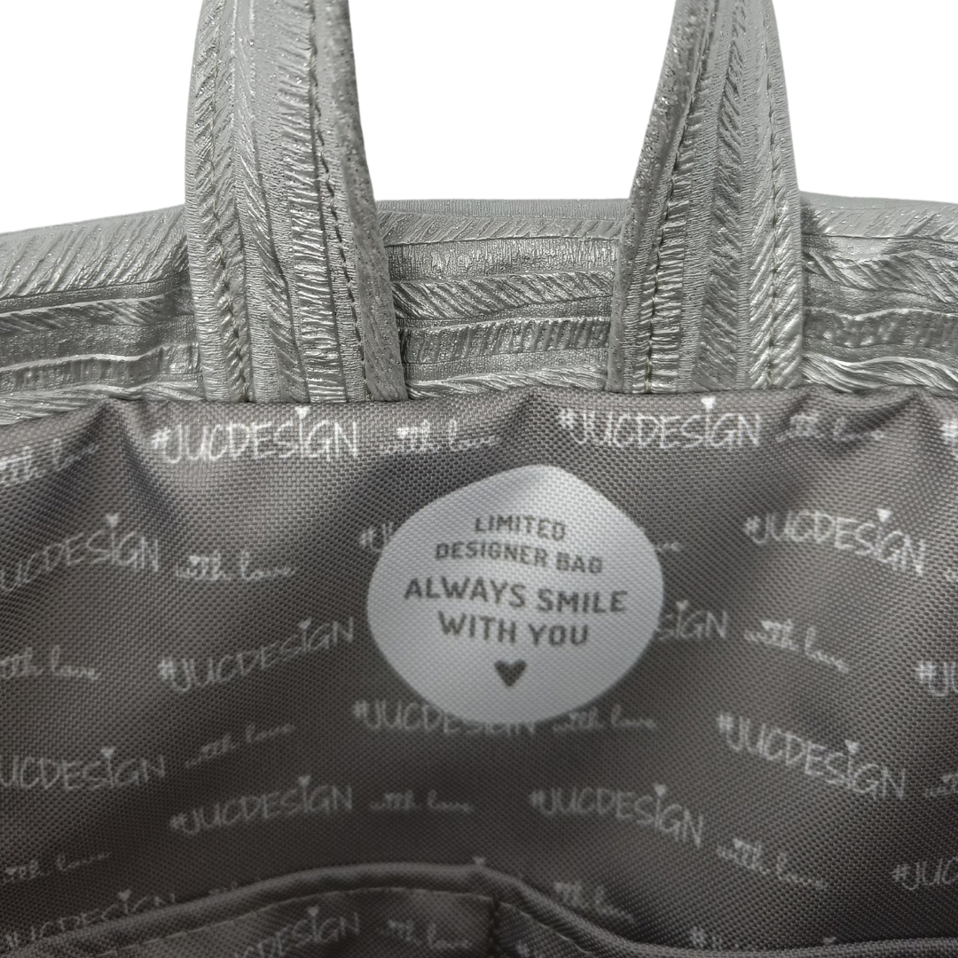 Silver Lava Mirror - Kézműves Egyedi Designer Női Táska