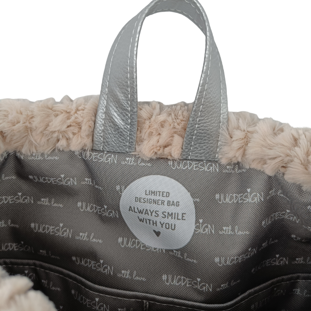 Fluffy Dream Silver - Kézműves Egyedi Designer Női Táska