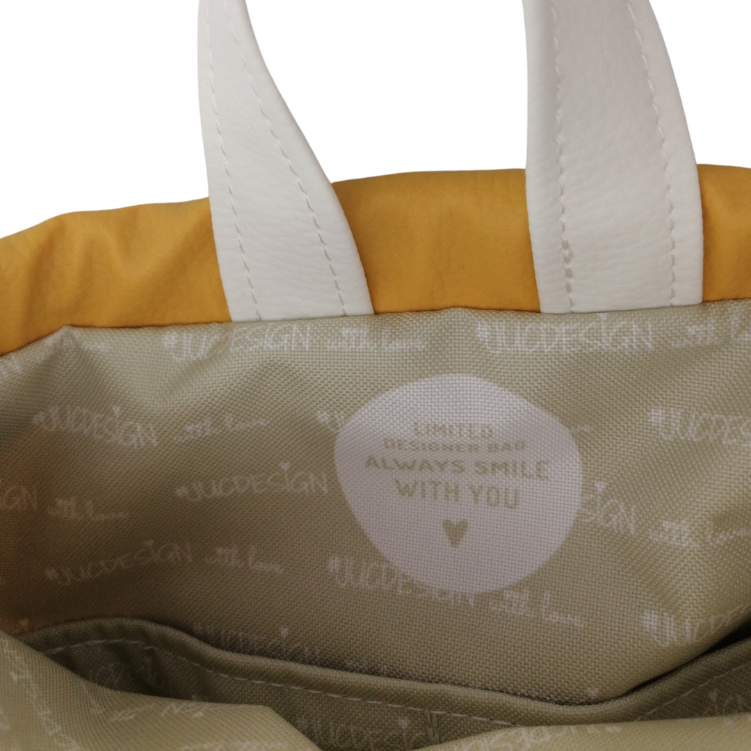 Mini Corn White & Yellow - Kézműves Egyedi Designer Női Táska