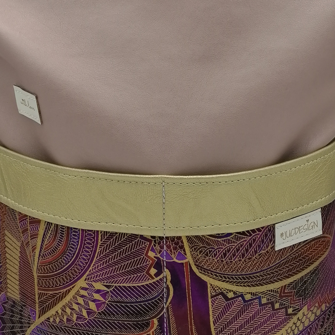 Treasures Of Persis Rose With Gold - Kézműves Egyedi Designer Női Táska