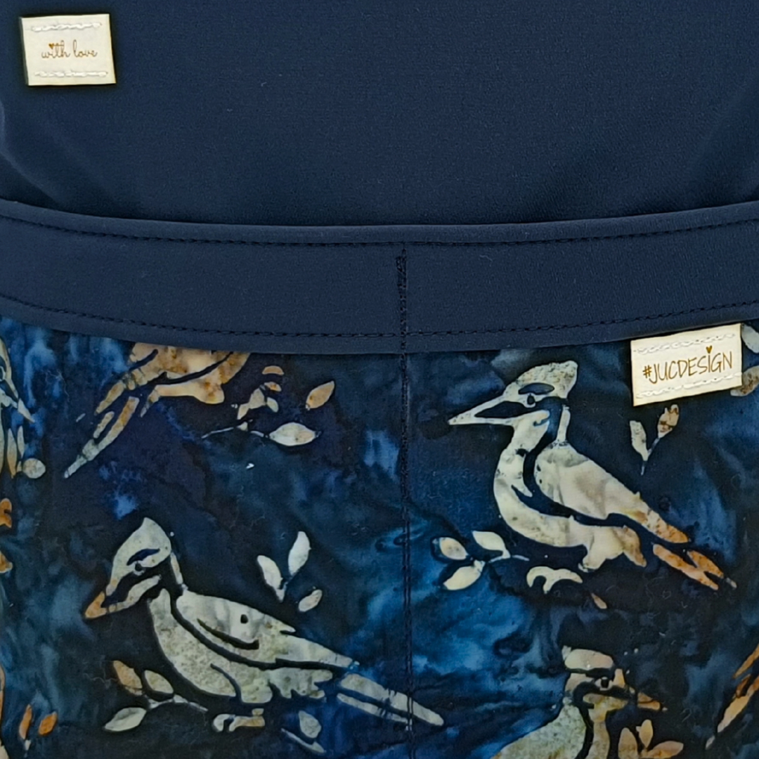 Blue Birds - Kézműves Egyedi Designer Női Táska
