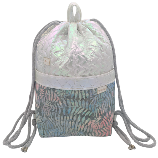 Canarian Dream White Pink - Kézműves Egyedi Designer Női Táska