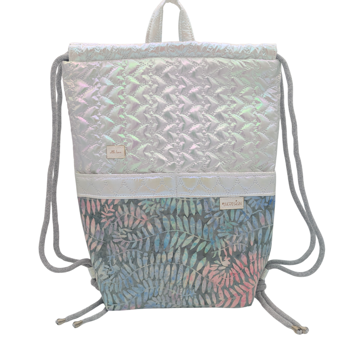 Canarian Dream White Pink - Kézműves Egyedi Designer Női Táska