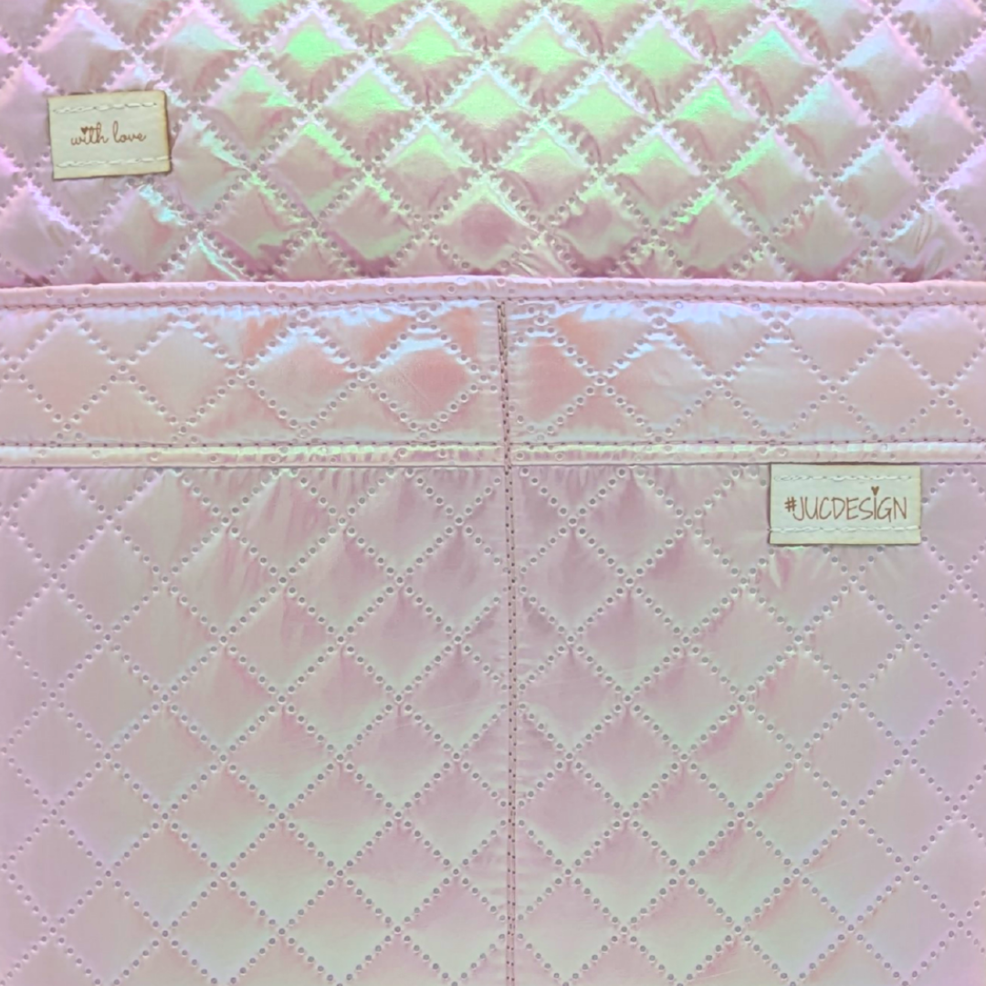 Quilted Pinky Diamonds - Kézműves Egyedi Designer Női Táska