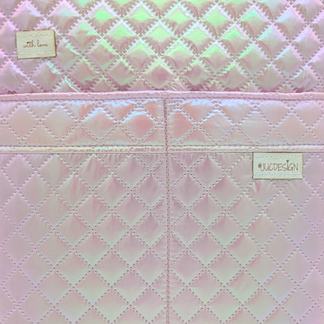 Quilted Pinky Diamonds - Kézműves Egyedi Designer Női Táska